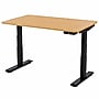 Uncaged Ergonomics Rise Up 60"W Electric Rectangular Adjustable Bamboo Standing Desk, Natural (RUBB)~#|#~sp323658315_sc7