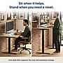 Uncaged Ergonomics Rise Up 60"W Electric Rectangular Adjustable Bamboo Standing Desk, Natural (RUBB)~#|#~sp323658316_sc7