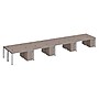 Boss Office Products Simple System 66"W Desk with Pedestal, Driftwood, 8/Set (SGSD025-202)~#|#~sp323879920_sc7