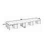 Boss Office Products Simple System 66"W Desk with Pedestal, Driftwood, 8/Set (SGSD025-202)~#|#~sp323879921_sc7