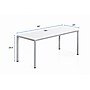 Boss Office Products Simple System 66"W 1-Person Workstation Desk, White (SGSD001-102-WT)~#|#~sp323889956_sc7
