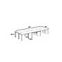 Boss Office Products Simple System 198"W 6-Person Workstation Desk Bundle, Driftwood, 6/Set (SGSD021-202)~#|#~sp323890444_sc7