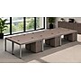 Boss Office Products Simple System 198"W 6-Person Workstation Desk Bundle, Driftwood, 6/Set (SGSD021-202)~#|#~sp323890445_sc7