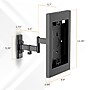 Mount-It! Anti-Theft Tablet Wall Mount for iPad with Full-Motion Arm, Holds up to 2.2 lbs., Black (MI-3776BLK)~#|#~sp323890676_sc7