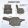 FlexiSpot XL6F Faux Leather Power Lift Recliner, Gray (XL6F-PU-DG-DP)~#|#~sp323890976_sc7