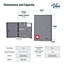 Viva Comfort Medium Double Door Locking Medical Cabinet, Gray (999-02-GRY-MK)~#|#~sp323984177_sc7