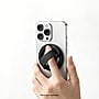 SaharaCase MagSafe Magnetic Phone Grip and Kickstand with Finger Strap, 180-Degree Aluminum Stand, Black (CP01206)~#|#~sp324081802_sc7