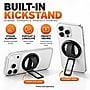 SaharaCase MagSafe Magnetic Phone Grip and Kickstand with Finger Strap, 180-Degree Aluminum Stand, Black (CP01206)~#|#~sp324081803_sc7
