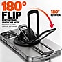 SaharaCase MagSafe Magnetic Phone Grip and Kickstand with Finger Strap, 180-Degree Aluminum Stand, Black (CP01206)~#|#~sp324081804_sc7