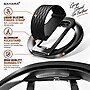 SaharaCase MagSafe Magnetic Phone Grip and Kickstand with Finger Strap, 180-Degree Aluminum Stand, Black (CP01206)~#|#~sp324081806_sc7