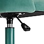 Linon Home Decor Products Adalynn Armless Velvet Swivel Computer and Desk Chair, Aqua (178399AQUA01U)~#|#~sp324255867_sc7