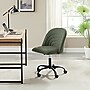 Linon Home Decor Products Skyla Armless Fabric Swivel Computer and Desk Chair, Green (178523OLVGRN01U)~#|#~sp324255949_sc7