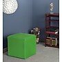 Regency Jean Vinyl Square Stool Ottoman, Envy Green (N6263EG)~#|#~sp324321184_sc7