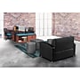 Regency Jean Vinyl Square Stool Ottoman, Grey (N6263GY)~#|#~sp324321206_sc7