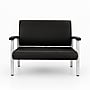 Regency Welcome 46"W Vinyl Loveseat, Black (CH3903BVL)~#|#~sp324321226_sc7