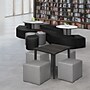 Regency Aurora Vinyl Curved Ottoman, Black, 4/Set (N6265BK4PK)~#|#~sp324321999_sc7