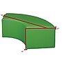 Regency Aurora Vinyl Curved Ottoman, Envy Green, 4/Set (N6265EG4PK)~#|#~sp324322007_sc7