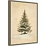 Amanti Art Snowy Christmas Tree Lights by Jolly and Dash Framed Canvas Wall Art Print, 18"W x 24"H (A426710430583)~#|#~sp324385604_sc7