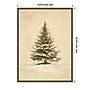 Amanti Art Snowy Christmas Tree Lights by Jolly and Dash Framed Canvas Wall Art Print, 18"W x 24"H (A426710430583)~#|#~sp324385607_sc7
