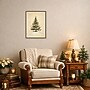 Amanti Art Snowy Christmas Tree Lights by Jolly and Dash Framed Canvas Wall Art Print, 18"W x 24"H (A426710430583)~#|#~sp324385608_sc7