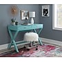 Linon Home Decor Products Peggy 44"W Writing Desk, Blue (862264BLU01U)~#|#~sp324445261_sc7