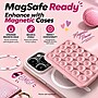 SaharaCase MagSafe Magnetic Suction Cup Phone Mount with Adapter Ring, Pink, (CP01214)~#|#~sp324684652_sc7