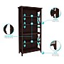 Regency Key West 66"H 5-Shelf Bookcase with Adjustable Shelves, Black Cherry (KWB132BC-03)~#|#~sp324684915_sc7