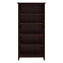 Regency Key West 66"H 5-Shelf Bookcase with Adjustable Shelves, Black Cherry (KWB132BC-03)~#|#~sp324684918_sc7