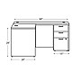 HON Mod 60"W Laminate L-Station Desk, Desert Oak (HONMOD309)~#|#~sp324685978_sc7