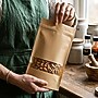 Excello Brands 9.6" x 4.5" Stand-Up Kraft Bags with Clear Window, Brown, 5/Pack (STBG-MD-5PK)~#|#~sp325129296_sc7