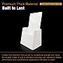 Azar Brochure Holder, Desktop/Countertop, Top Loading, White Plastic, 2/Pack (252012-WHT-2PK)~#|#~sp325199215_sc7