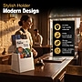 Azar Brochure Holder, Desktop/Countertop, Top Loading, White Plastic, 2/Pack (252012-WHT-2PK)~#|#~sp325199217_sc7
