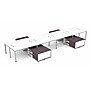 Boss Office Products Simple System 60"W Desk with Storage Cabinet, White, 8/Set (SGSD026-201-WT)~#|#~sp325264588_sc7