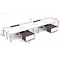 Boss Office Products Simple System 66"W Desk with Storage Cabinet, Driftwood, 8/Set (SGSD026-202)~#|#~sp325264594_sc7