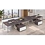 Boss Office Products Simple System 66"W Desk with Storage Cabinet, Driftwood, 8/Set (SGSD026-202)~#|#~sp325264595_sc7