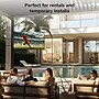 Mount-It! Weatherproof Full-Motion Column TV Mount for 32" to 65" TVs, Holds Up to 55 lbs., Black (MI-414)~#|#~sp325325392_sc7