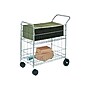 Fellowes Steel Wire 2 Shelves Mail Cart (40912)~#|#~sp33943873_sc7