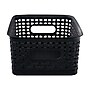 Advantus Small Weave Plastic Bin, Black, Each (36000)~#|#~sp36180566_sc7