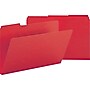 Smead 50% Recycled Pressboard File Folder, 1/3-Cut Tab, 1" Expansion, Legal Size, Bright Red, 25 per Box (22538)~#|#~sp36187839_sc7