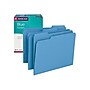 Smead File Folder, 1/3-Cut Tab, Letter Size, Blue, 100/Box (12043)~#|#~sp36188160_sc7