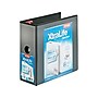 Cardinal XtraLife ClearVue Heavy Duty 5" 3-Ring Non-View Binders, D-Ring, Black (26351CB)~#|#~sp36284594_sc7
