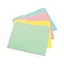 Staples Colored Top-Tab File Folders, 3 Tab, Assorted Pastels, Letter Size, 24/Pack~#|#~sp36618540_sc7