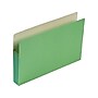 Smead Paper Stock File Pocket, 3.5" Expansion, Legal Size, Green (74226)~#|#~sp37069168_sc7