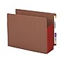 Smead Extra Wide Paper Stock File Pocket, 5.25" Expansion, 12.76" x 9.5" Size, Red/Redrope, 5/Box (73696)~#|#~sp37069228_sc7