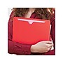 Smead File Jacket, Reinforced Straight-Cut Tab, Flat-No Expansion, Letter Size, Red, 100/Box (75509)~#|#~sp37069490_sc7
