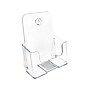 Deflecto Docuholder Brochure Holder, 7.75" x 6.5", Vertical, Wall Mounted, Clear Plastic (DEF74901)~#|#~sp37069998_sc7