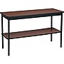 Barricks 48"W Utility Table, Walnut (UTS)~#|#~sp37316902_sc7