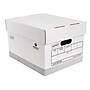 Staples Durable Corrugated File Boxes, Letter/Legal Size, White, 4/Carton (23489-CC)~#|#~sp37727197_sc7