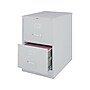 Staples 2 File Drawers Vertical File Cabinet, Locking, Gray, Legal, 26.5"D (13448D)~#|#~sp37727384_sc7