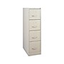 Staples Commercial 4-Drawer Vertical File Cabinet, Letter Size, Lockable, 51.97"H x 14.9"W x 26.5"D, Putty (59597/25410)~#|#~sp37848920_sc7